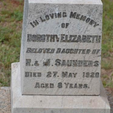 SAUNDERS Dorothy Elizabeth -1920