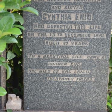 SAUNDERS Cynthia Enid -1951