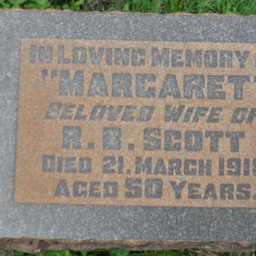 SCOTT Margaret -1918