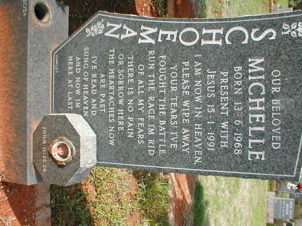 SCHOEMAN Michelle 1968-1991