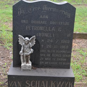 SCHALKWYK Petronella C., van 1968-1968