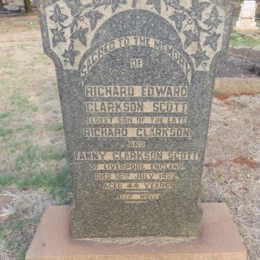 SCOTT Richard Edward Clarkson -1922