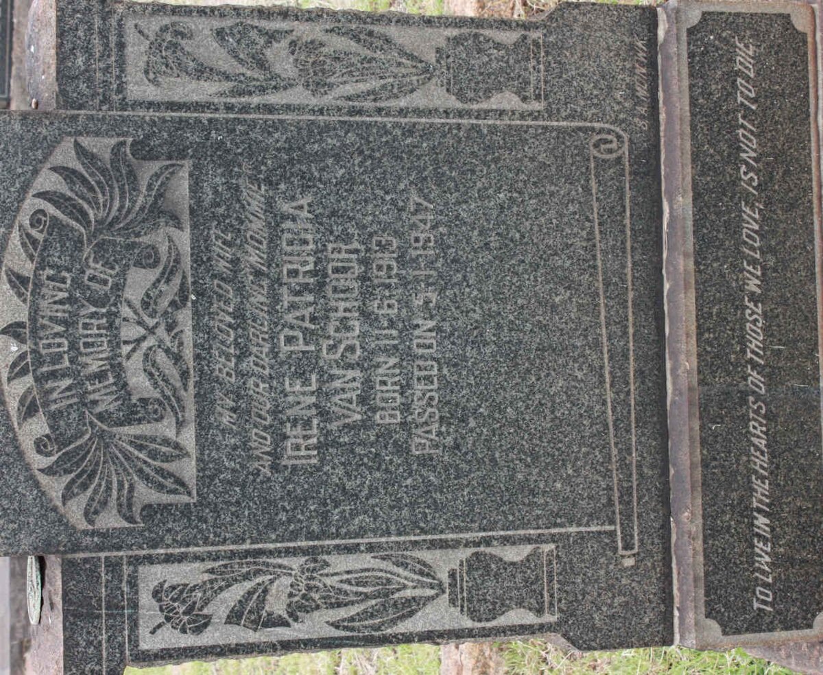 SCHOOR Irene Patricia, van 1913-1947