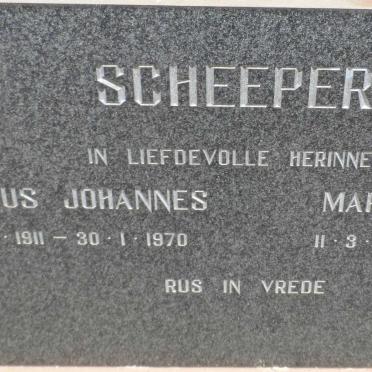 SCHEEPERS Jacobus Johannes 1911-1970 &amp; Maria Johanna 1913-2006