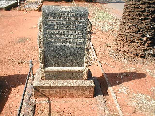 SCHOLTZ Tommie 1894-1934