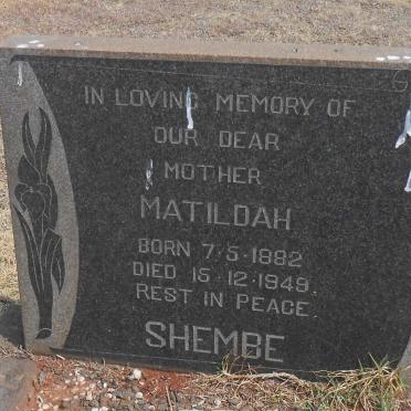 SHEMBE Matildah 1882-1949