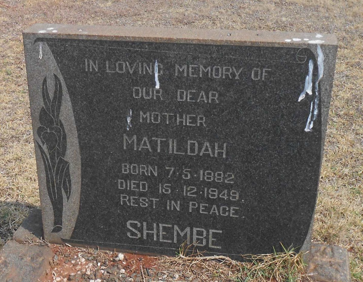 SHEMBE Matildah 1882-1949