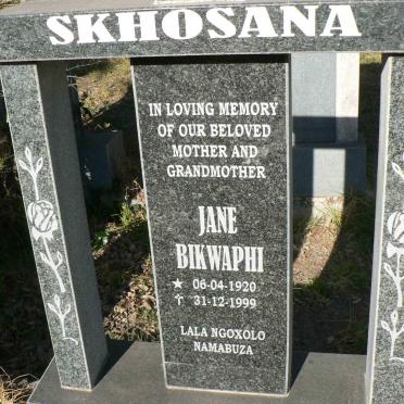 SKHOSANA Jane Bikwaphi 1920-1999