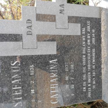 SMUTS Stefanus 1935- &amp; Catharina 1937-2002