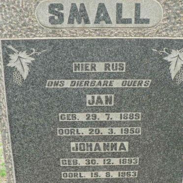 SMALL Jan 1889-1950 &amp; Johanna 1893-1963