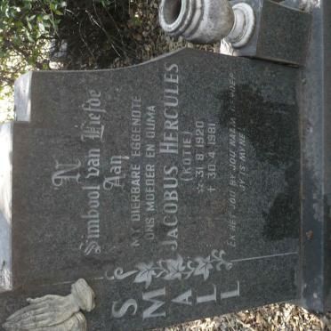 SMALL Jacobus Hercules 1920-1981