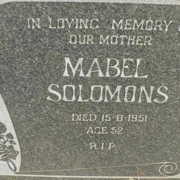 SOLOMONS Mabel -1951