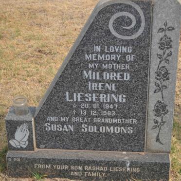 SOLOMONS Susan :: LIESERING Mildred Irene 1947-1983