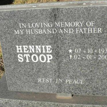 STOOP Hennie 1937-2000