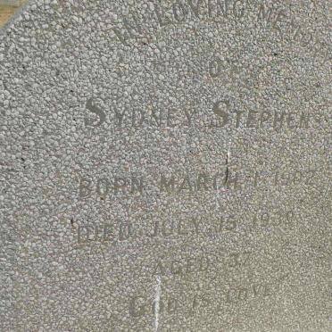 STEPHEN Sydney 1902-1938