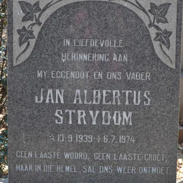 STRYDOM Jan Albertus 1939-1974