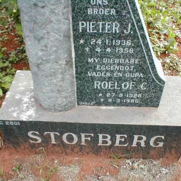 STOFBERG Roelof C. 1928-1996 :: STOFBERG Pieter J. 1936-1958