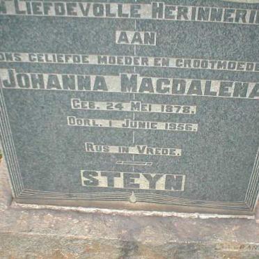 STEYN Johanna Magdalena 1878-1956