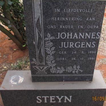 STEYN Johannes Jurgens 1896-1981