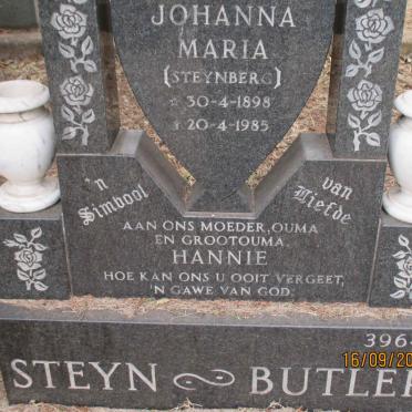 STEYN Johanna Maria nee STEYNBERG 1898-1985