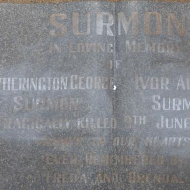 SURMON Ivor Alfred -1951 :: SURMON Wetherington George -1951