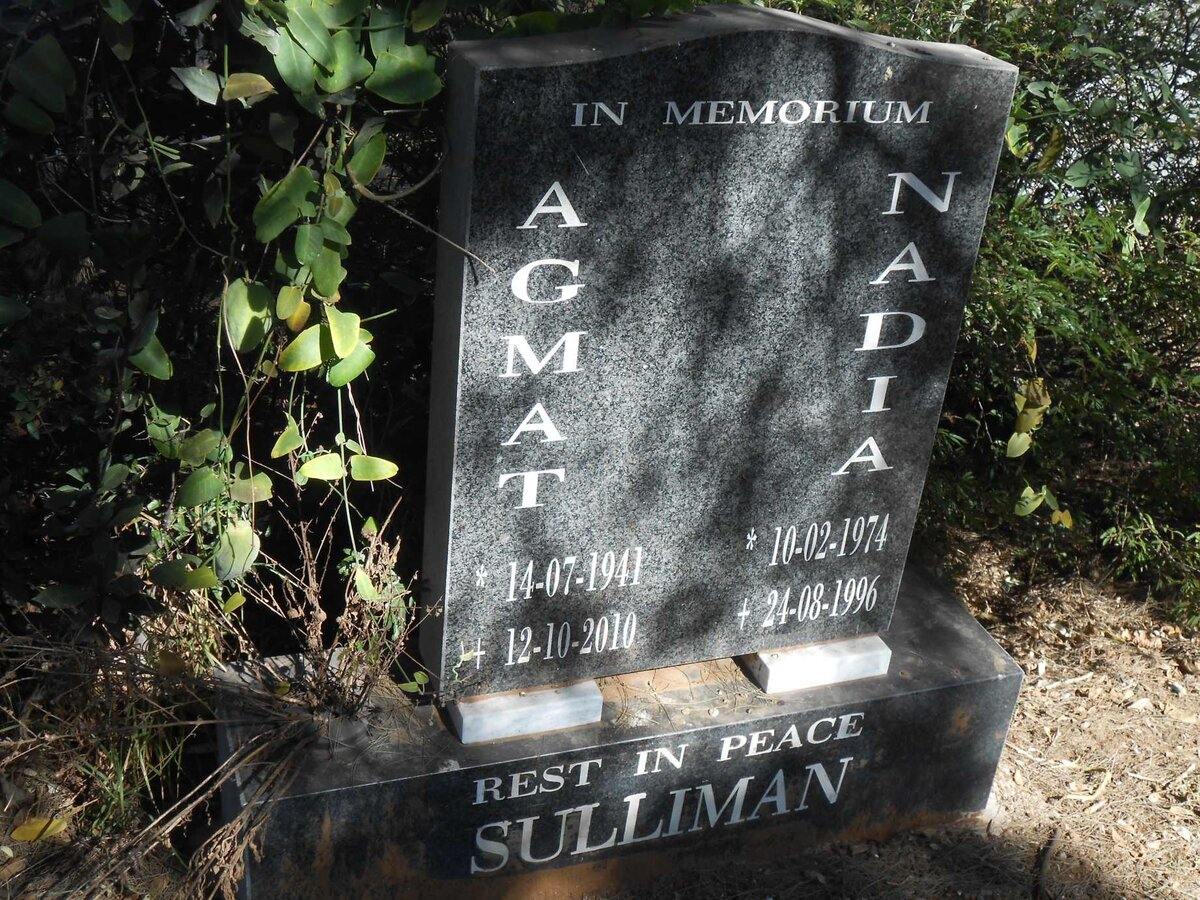 SULLIMAN Agmat 1941-2010 :: SULLIMAN Nadia 1974-1996