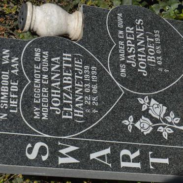 SWART Jasper Johannes 1935- &amp; Johanna Elizabeth 1939-1999
