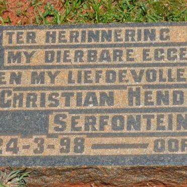 SERFONTEIN Christian Hendrik 1898-1936