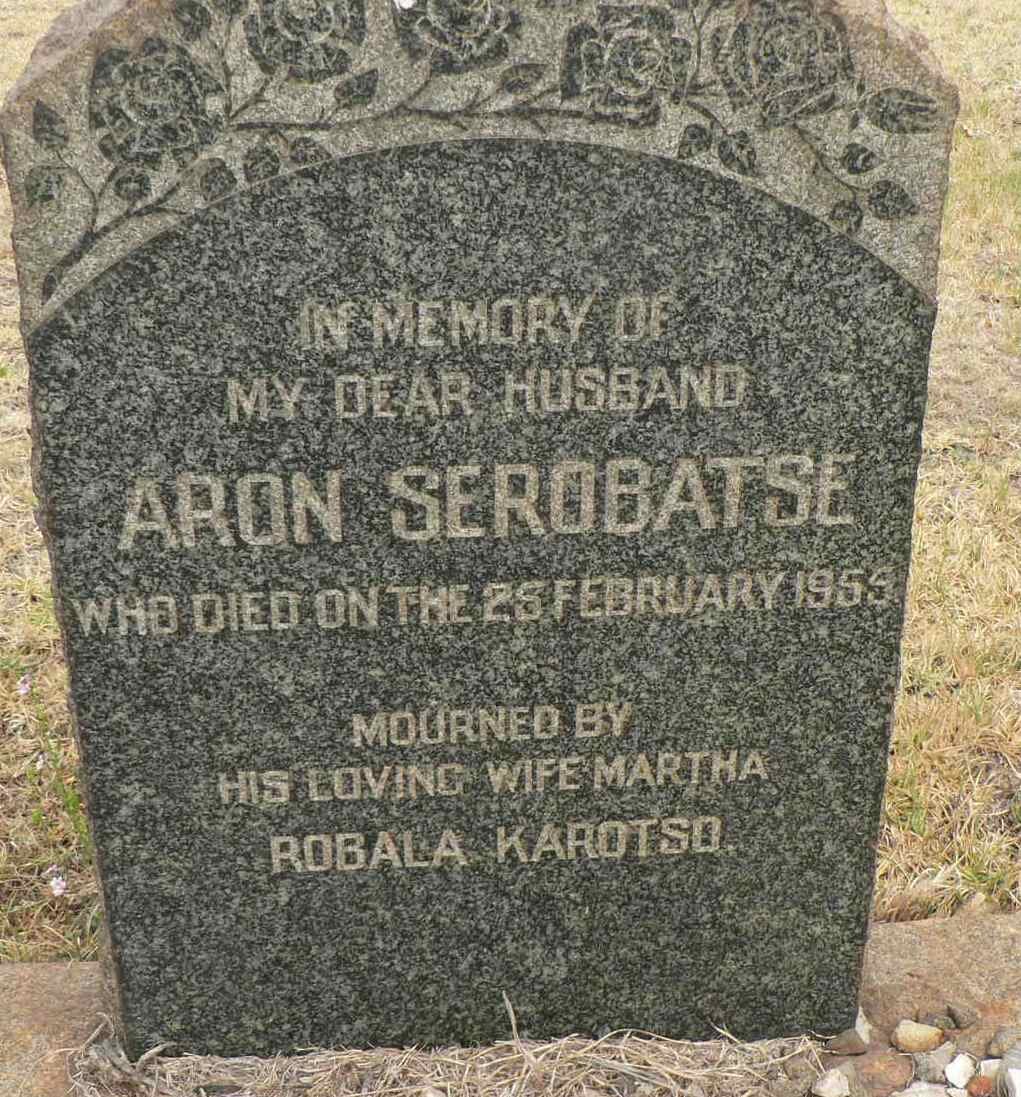 SEROBATSE Aron -1955