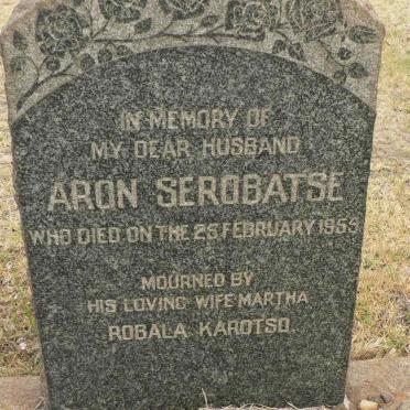 SEROBATSE Aron -1955