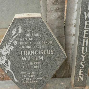 TWEEHUYSEN Francois Willem 1939-1982