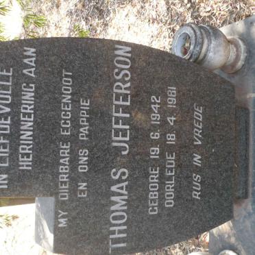 THOMPSON Thomas Jefferson 1942-1981