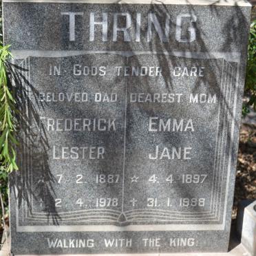THRING Frederick Lester 1887-1978 &amp; Emma Jane 1897-1988