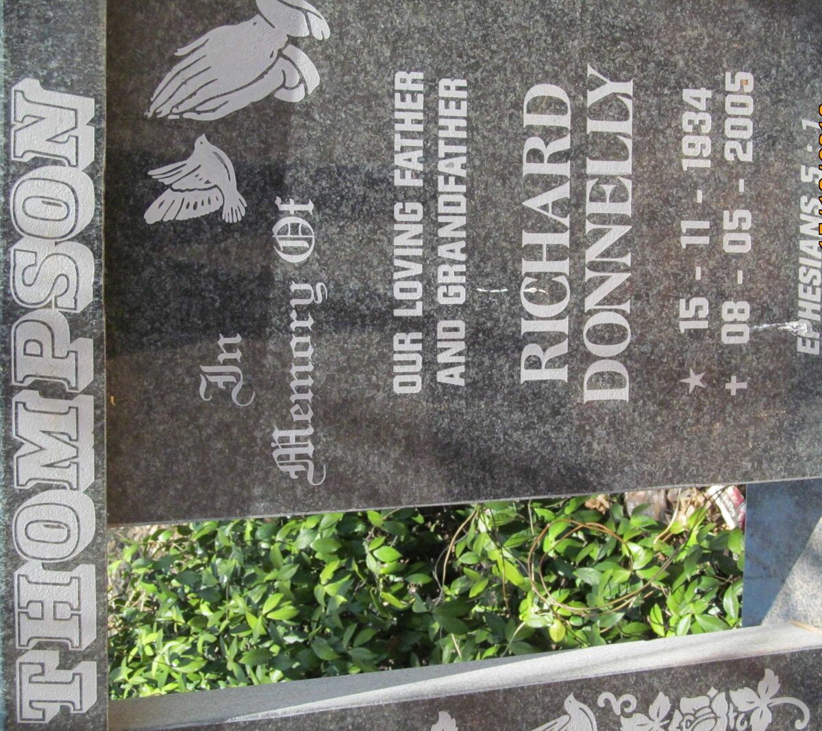 THOMPSON Richard Donnelly 1934-2005