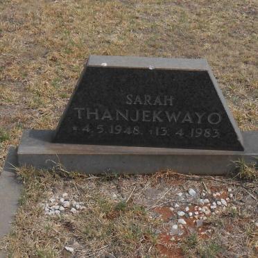 THANJEKWAYO Sarah 1948-1983