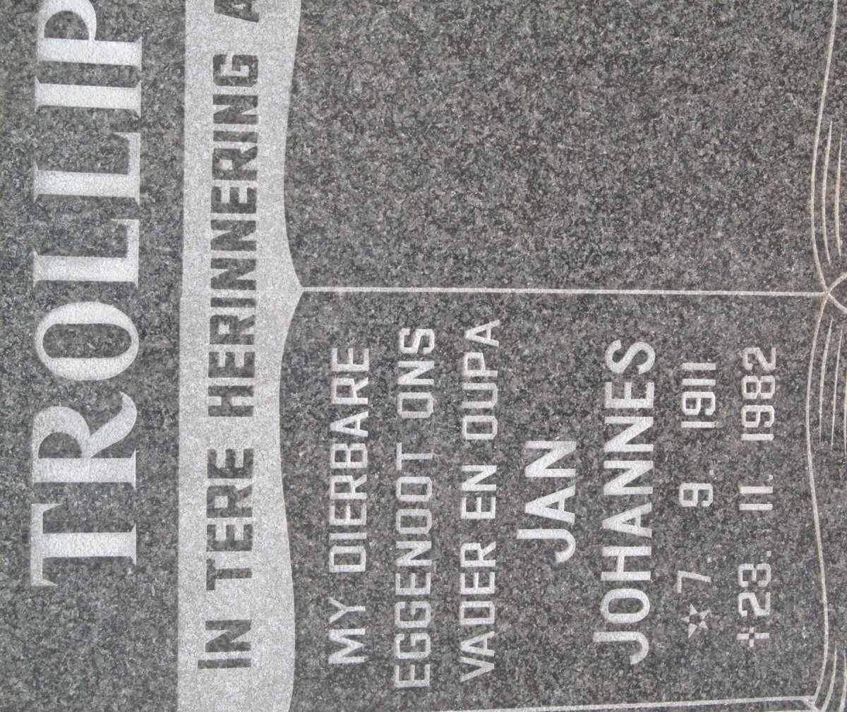 TROLLIP Jan Johannes 1911-1982