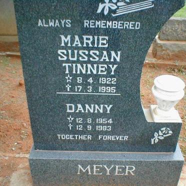 TINNEY Marie Sussan 1922-1995 :: MEYER Danny 1954-1983 