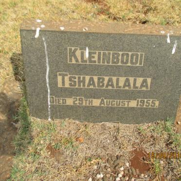 TSABALALA Kleinbooi -1955