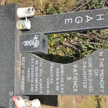 THAGE Patience S. 1960-1998