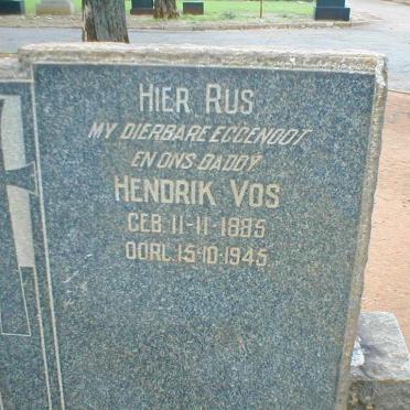 VOS Hendrik 1885-1945