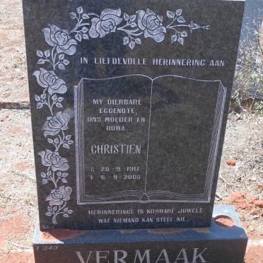 VERMAAK Christien 1917-2000