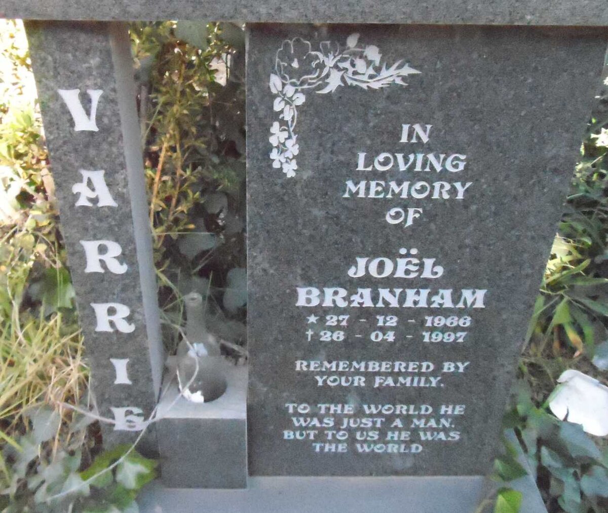 VARRIE Joël Branham 1966-1997