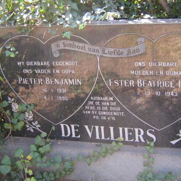 VILLIERS Pieter Benjamin, de 1931-1995 &amp; Ester Beatrice Louise 1943-
