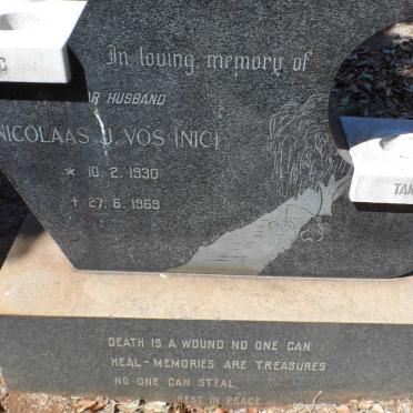 VOS Nicolaas J. 1930-1969