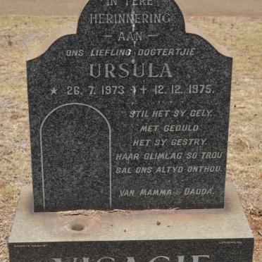 VISAGIE Ursula 1973-1975