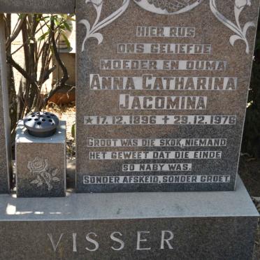 VISSER Anna Catharina Jacomina 1896-1976