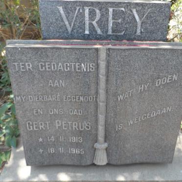 VREY Gert Petrus 1913-1965