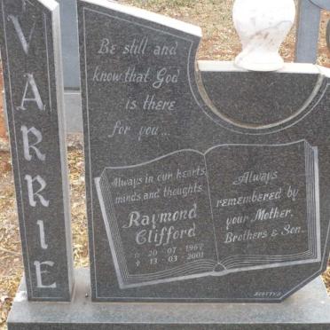 VARRIE Raymond Clifford 1967-2001