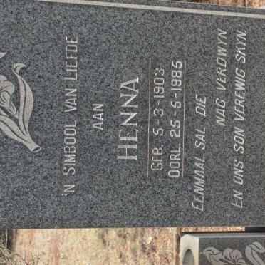 VENTER Henna 1903-1985