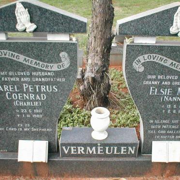 VERMEULEN Sarel Petrus Coenrad 1911-1980 &amp; Elsie May 1910-1997 